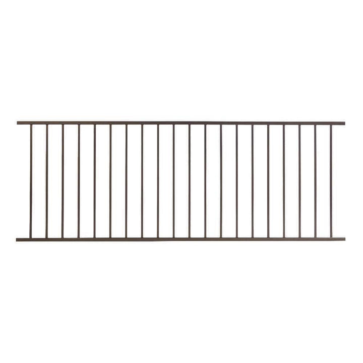FORTRESS Fe26 34 in. H x 8 ft. W Bronze Steel Railing Level Panel