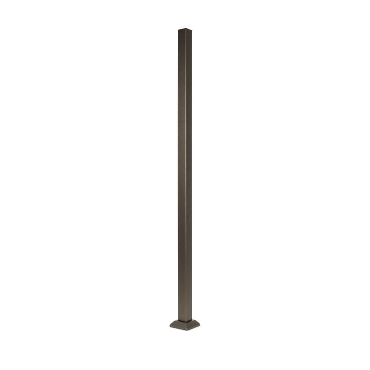 FORTRESS Fe26 2 in. x 55.5 in. Bronze Steel Railing Post for Stairs