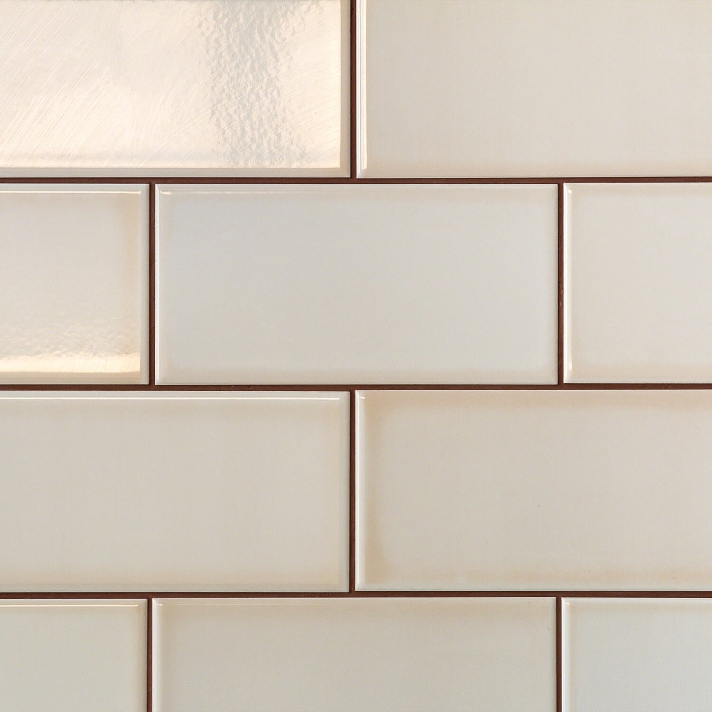 Vector Hueso White 4x8 Polished Ceramic Subway Tile - Lux Tile