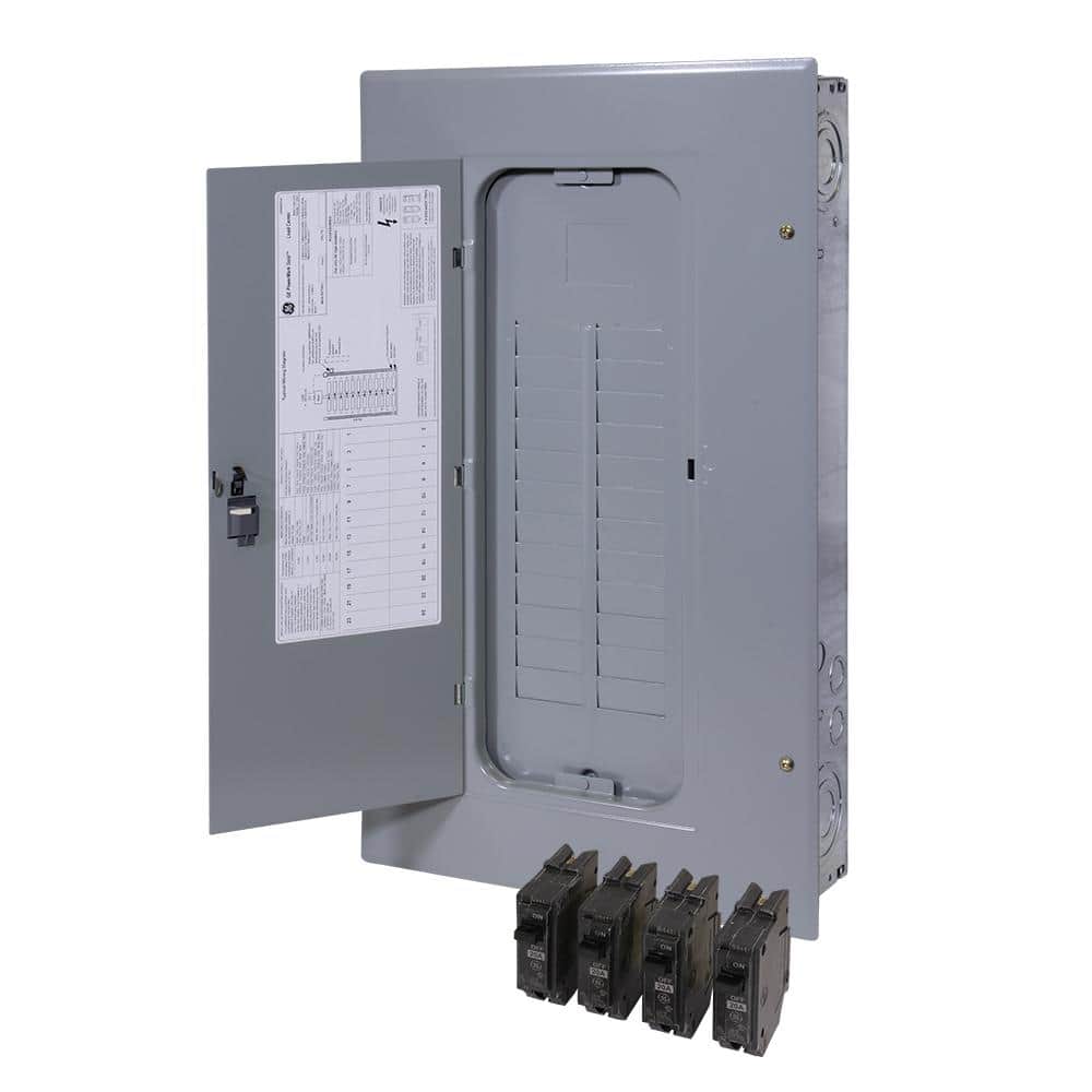 GE PowerMark Gold 125 Amp 24-Space 24-Circuit Indoor Main Lug/ Main Lug Kit Value Kit Includes Select Circuit Breaker