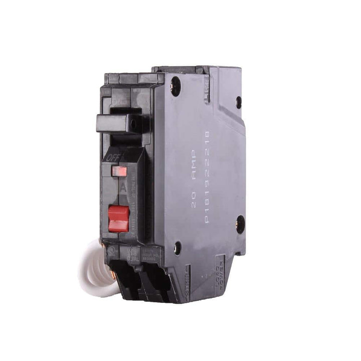 GE 20 Amp 1-Pole Ground Fault Breaker with Self-Test