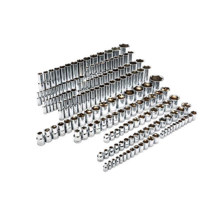 GEARWRENCH 1/4 in., 3/8 in. and 1/2 in. Drive 6-Point SAE/Metric Master Socket Set (163-Piece)