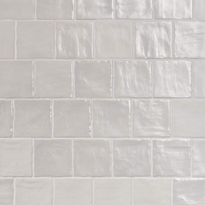 Ivy Hill Tile Amagansett White 4 in. x 4 in. 9mm Satin Ceramic Wall Tile (5.38 sq. ft. / box)