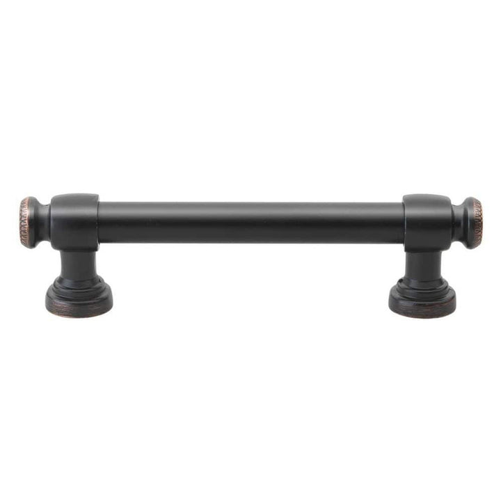 GlideRite 3-3/4 in. Center-to-Center Oil Rubbed Bronze Modern Solid Steel Euro Cabinet Bar Pull, 10-Pack