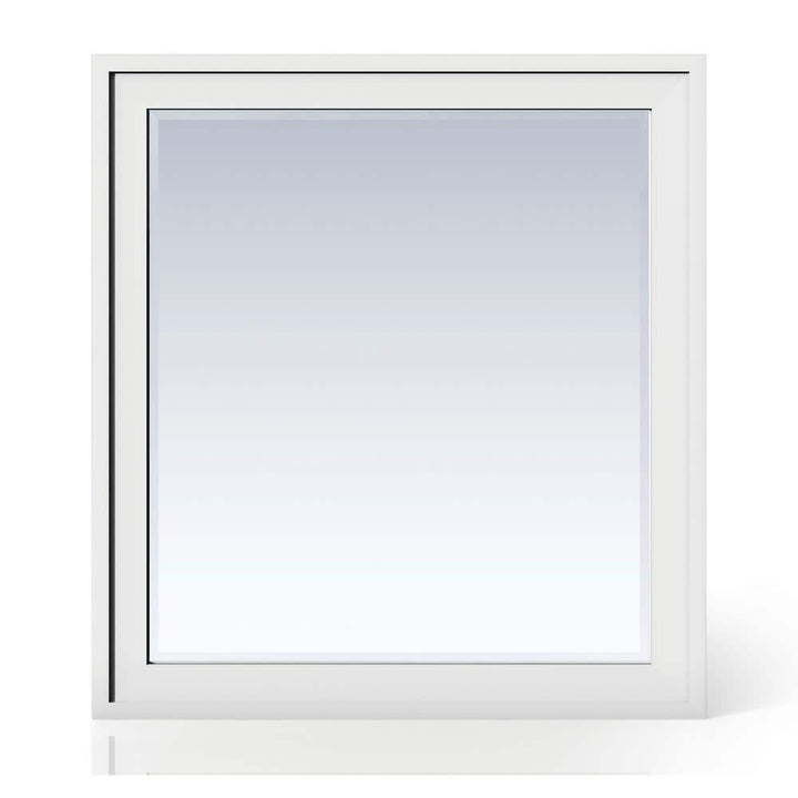 James Martin Vanities Addison 36" x 39" Glossy White Bathroom Vanity Mirror