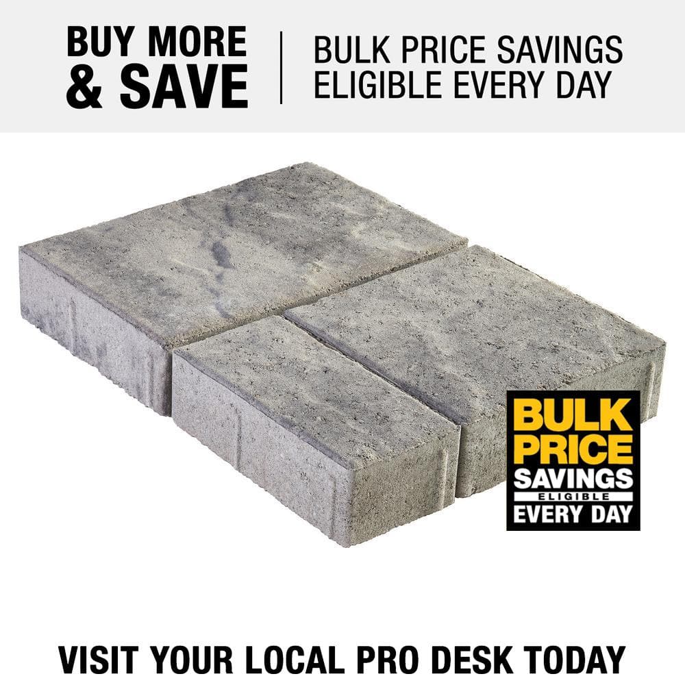Pavestone Panorama Demi 3-pc 7.75 in. x 7.75 in. x 2.25 in. Granite Blend Concrete Paver (240 Pcs. / 103 Sq. ft. / Pallet)