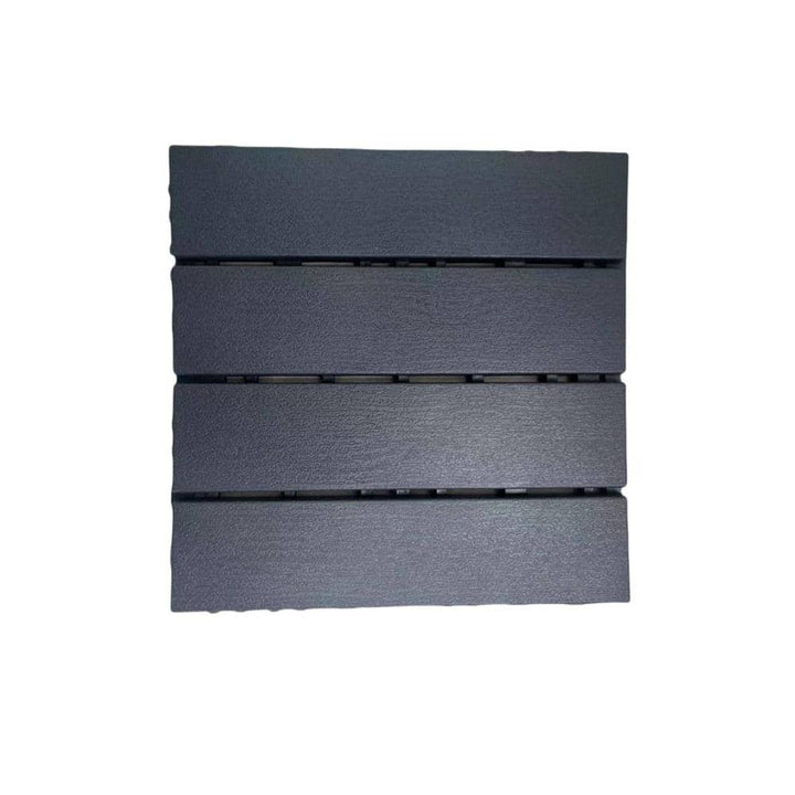 Amucolo 12 in. x 12 in. Waterproof Composite Interlocking Deck Tiles in Gray for Poolside, Balcony, Backyard (Set of 36 Tiles)