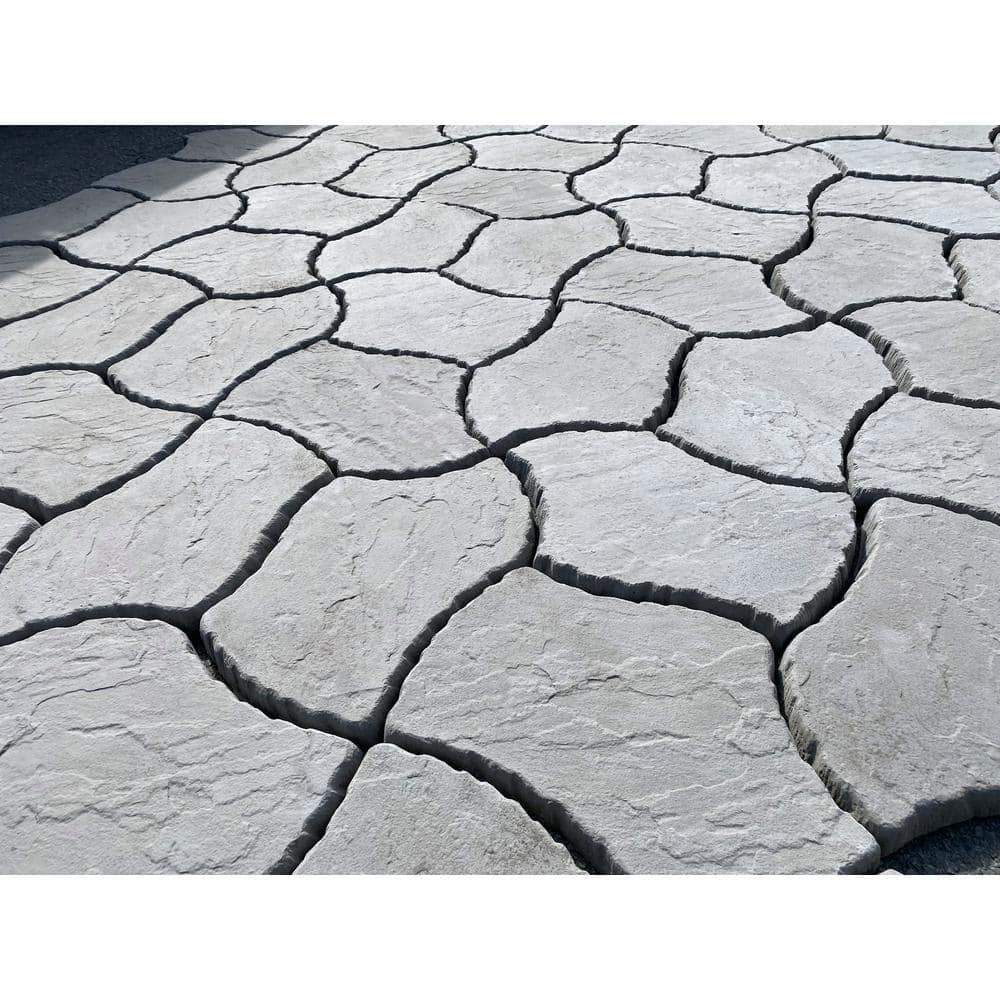 Nantucket Pavers Berkshire 13 in. x 19 in. Concrete Concrete Gray Irregular Paver Kit (60-Pieces per Pallet)