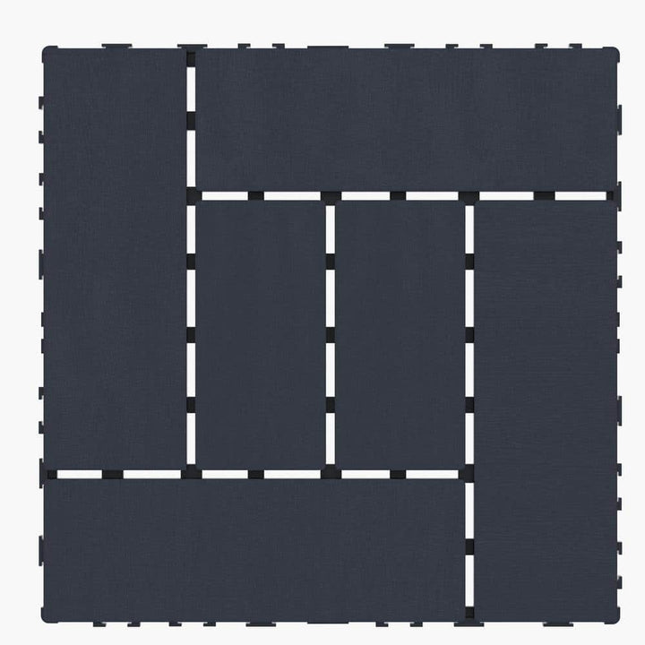 Tidoin Outdoor 1 ft. x 1 ft. Composite Deck Tile in Gray(44 Per Box)