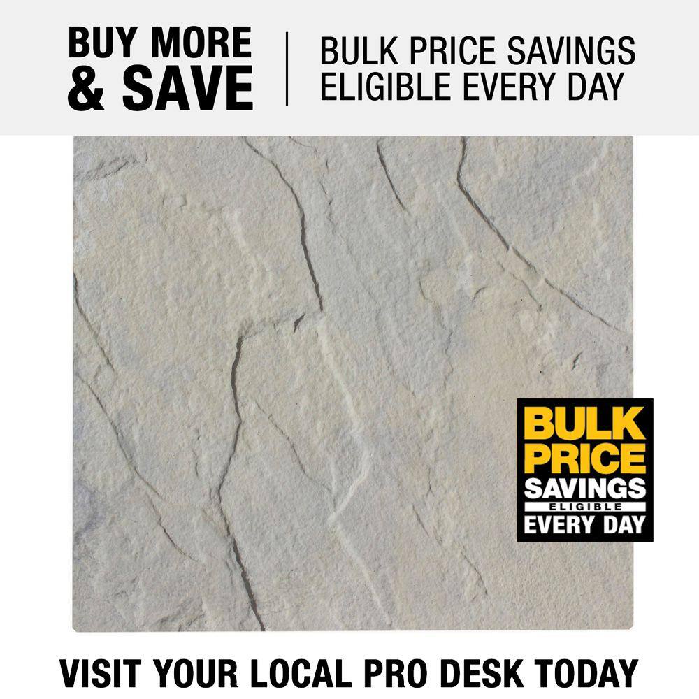 Nantucket Pavers Patio-on-a-Pallet 12 in. x 12 in. Concrete Gray Variegated Traditional Yorkstone Paver (100 Pieces/100 Sq Ft)