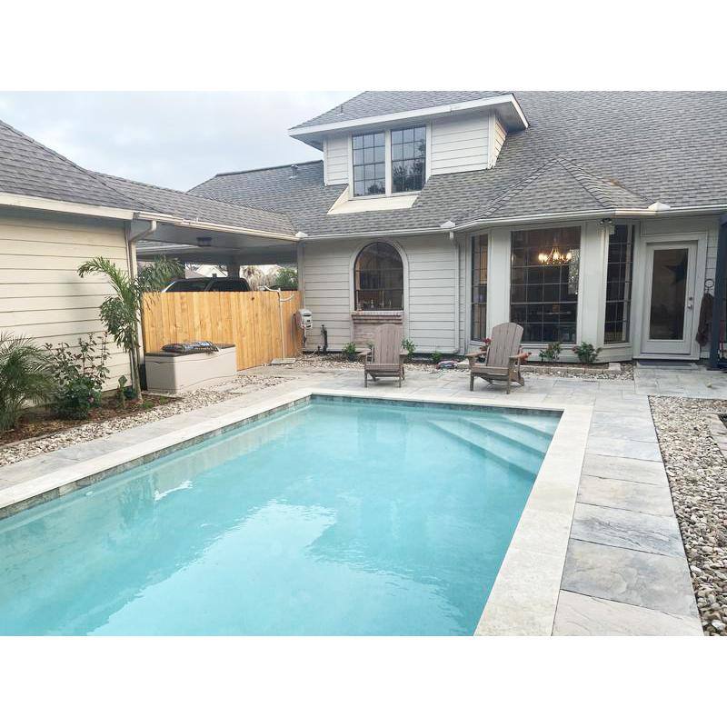 Nantucket Pavers Patio-on-a-Pallet 18 in. x 18 in. Concrete Gray Variegated Traditional Yorkstone Paver (64 Pieces/144 Sq Ft)