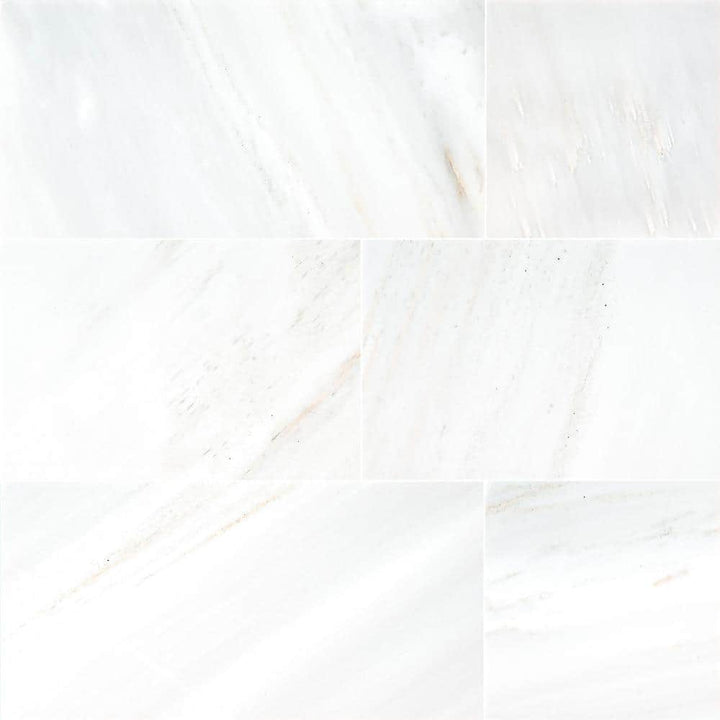 MSI Greecian White 12 in. x 24 in. Polished Marble Floor and Wall Tile, 10 sq. ft. per Case