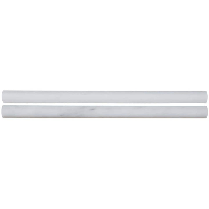 MSI Greecian White Pencil Molding 3/4 in. x 12 in. Polished Marble Wall Tile (1 lin. ft.)