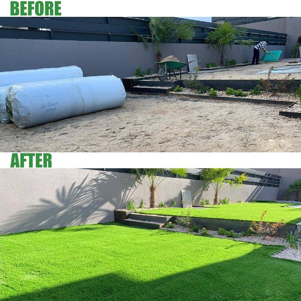 LITA Ultra Thick 1.77 in. Pile Height 8 ft. W x Cut To Length Green Artificial Grass Turf