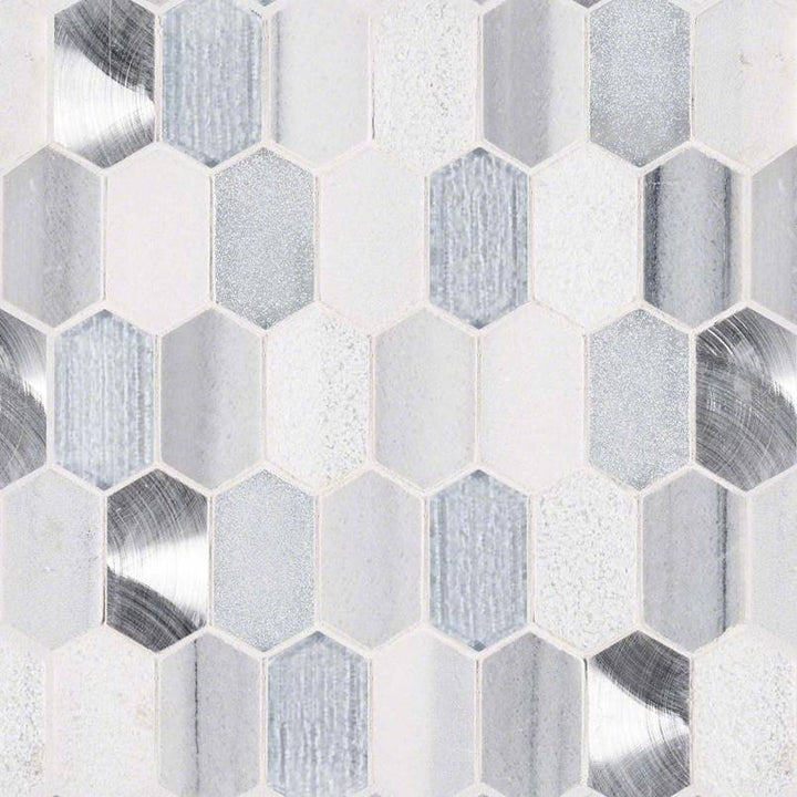 MSI Harlow Picket 11.5 in. x 12.4 in. x 8 mm Textured Multi-Surface Mesh-Mounted Mosaic Tile (9.90 sq. ft. / case)