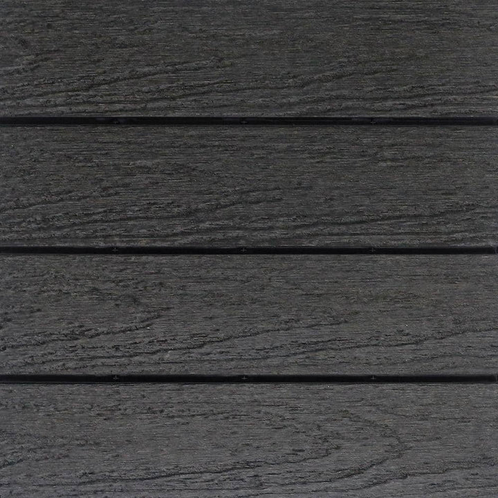 NewTechWood UltraShield Naturale 1 ft. x 1 ft. Quick Deck Outdoor Composite Deck Tile Sample in Hawaiian Charcoal