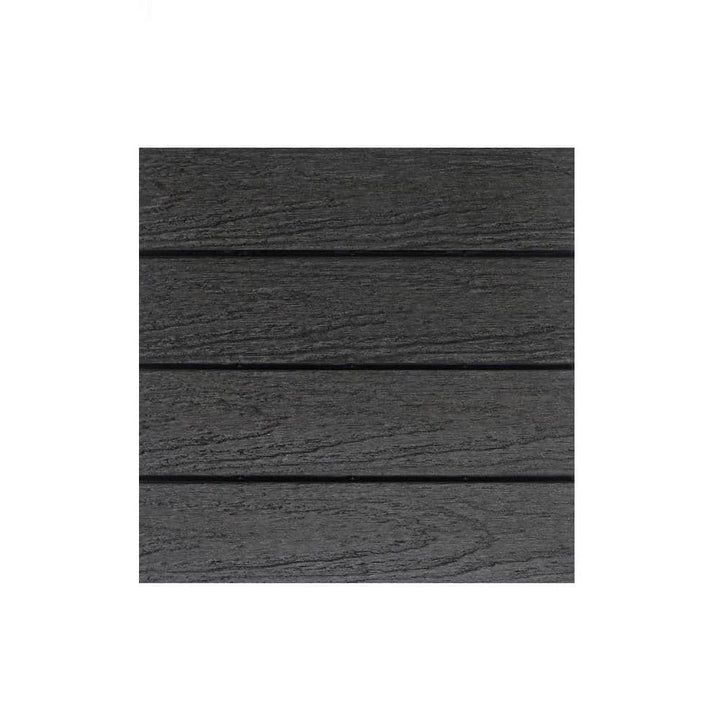 NewTechWood UltraShield Naturale 1 ft. x 1 ft. Quick Deck Outdoor Composite Deck Tile in Hawaiian Charcoal (10 sq. ft. Per Box)