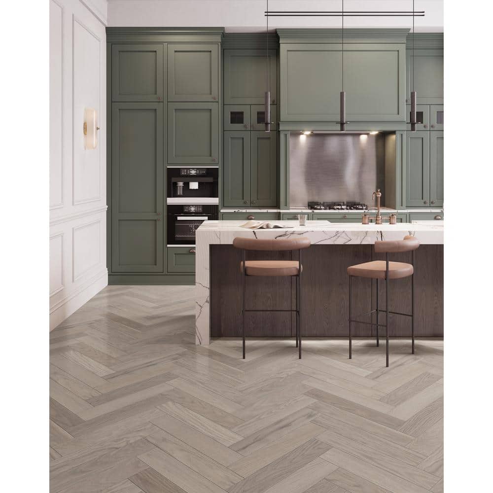 CENTURY FLOORING Inverness Oak Solid Hardwood Flooring Herringbone 3/4 in. Thick x 3.25 in. W x 16.25 in. L Fixed Length (16.50sq. ft.)