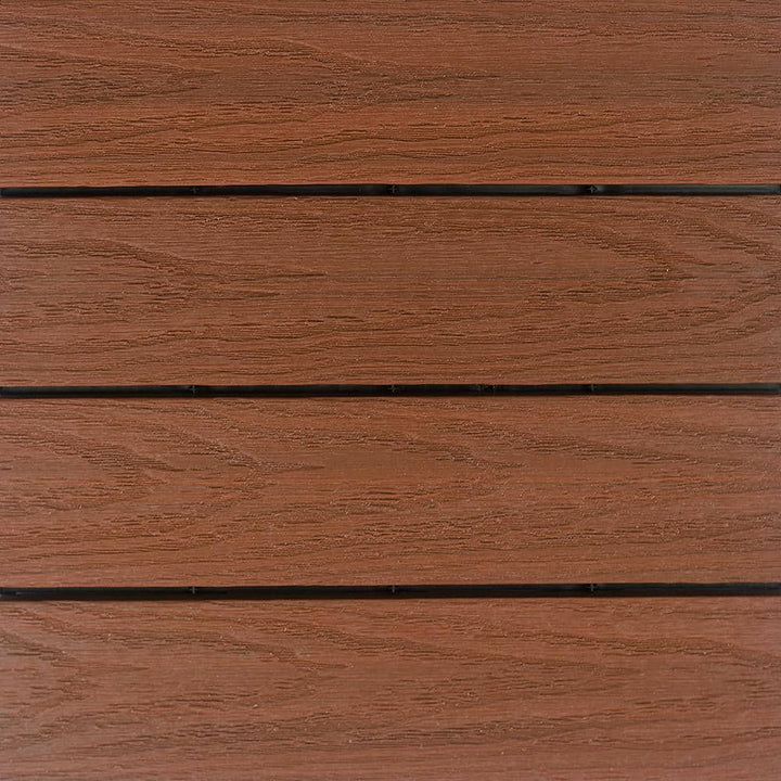 NewTechWood UltraShield Naturale 1 ft. x 1 ft. Quick Deck Outdoor Composite Deck Tile Sample in Honduran Mahogany