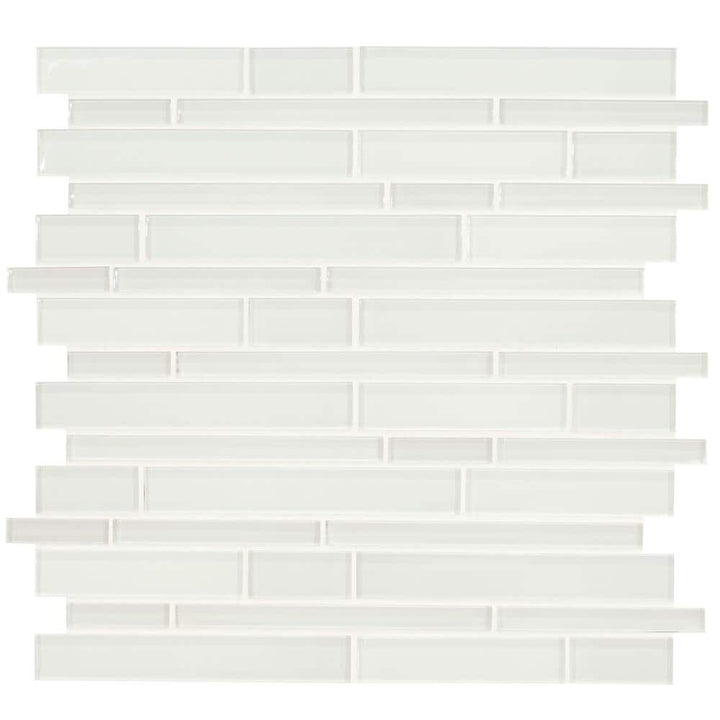 MSI Ice Interlocking 12 in. x 12 in. x 8 mm Glass Mesh-Mounted Mosaic Tile (10 sq. ft./Case)