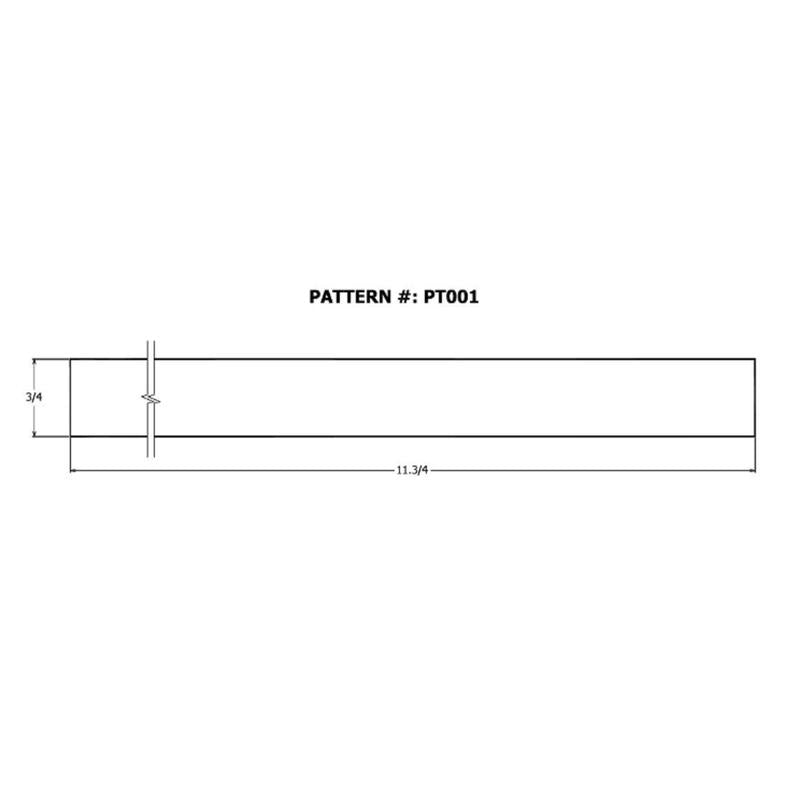 Alexandria Moulding 1 ft W x 4 ft L x 3/4 in T Particle Board