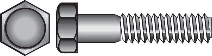 Hillman 1/2 in. Diameter x 7 in. Length Zinc-Plated Steel Hex Bolt, Coarse Thread, 25-Pack