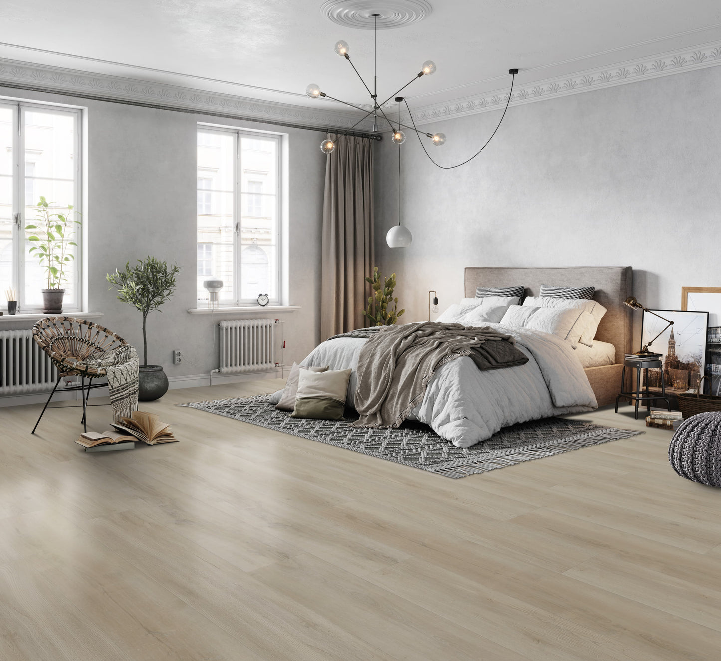 CALI Vinyl Longboards Coastline Cliff 9-in Wide x 8-mm Thick Water-Resistant Luxury Vinyl Plank Flooring (26.62-sq ft)