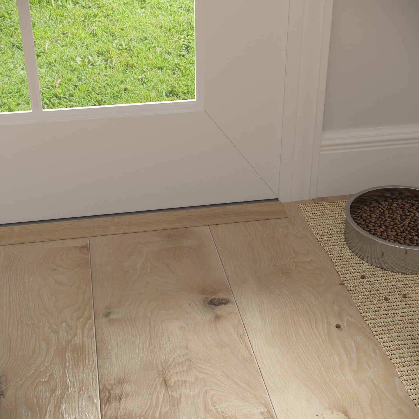 CALI Seaboard Oak 1.39-in x 72.83-in Vinyl Floor Threshold