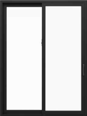 Pella Impervia Series 96-in x 80-in 4-9/16-in Low-E Argon White Fiberglass Right-Hand Sliding Double Patio Door