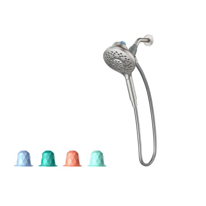 Moen Aromatherapy 6‑Spray 5.6 in. Handheld Shower Head with INLY Capsules & Magnetix, Chrome