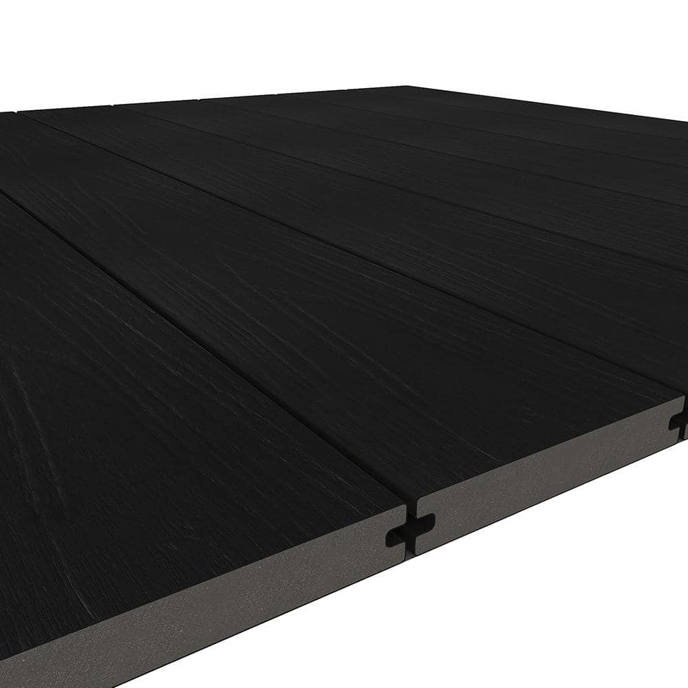 NewTechWood 1 in. x 6 in. x 8 ft. Indian Ebony UltraShield Composite Decking Board