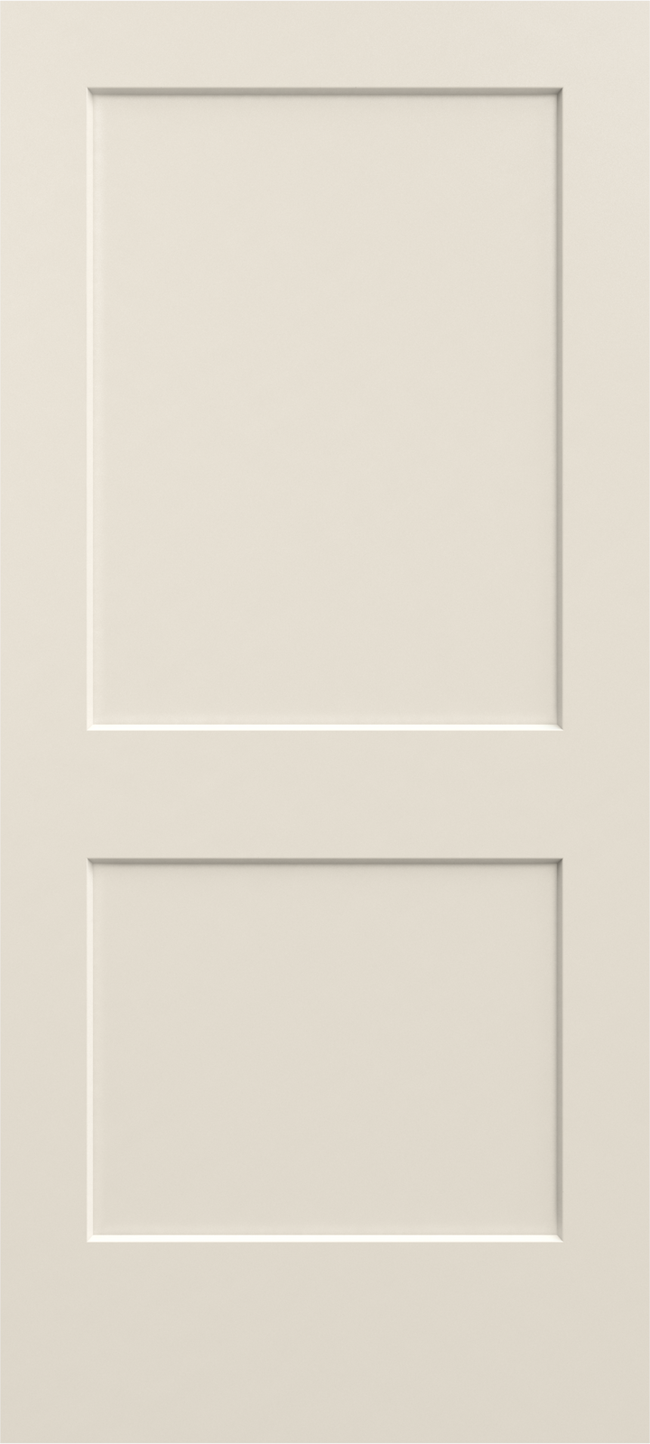 JELD-WEN Monroe 32-in x 80-in Primed 2-Panel Square Hollow Core Molded Composite Left-Hand Single Prehung Interior Door