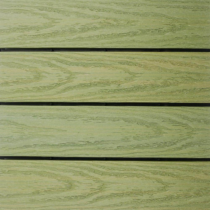 NewTechWood UltraShield Naturale 1 ft. x 1 ft. Quick Deck Outdoor Composite Deck Tile Sample in Irish Green