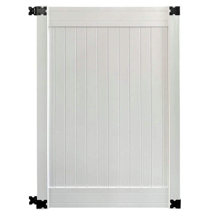 CREATIVE SURFACES 4 ft. x 6 ft. White Vinyl Fence Gate