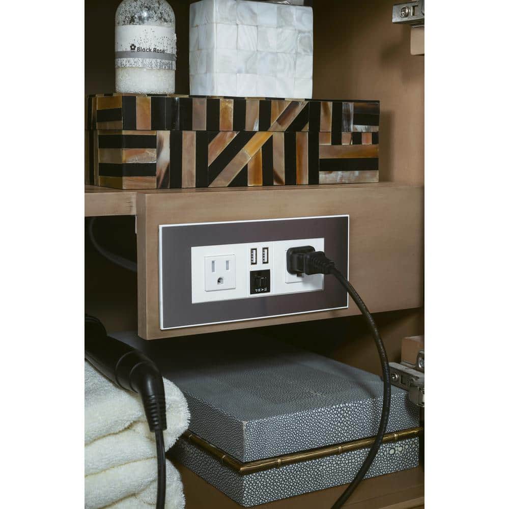 James Martin Vanities Linear 72" Single Bath Vanity, Whitewashed Walnut with Glossy White Top