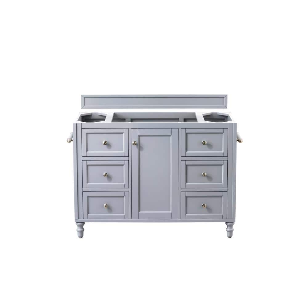 James Martin Vanities Copper Cove Encore Double Bath Vanity, Silver Gray, Quartz Top
