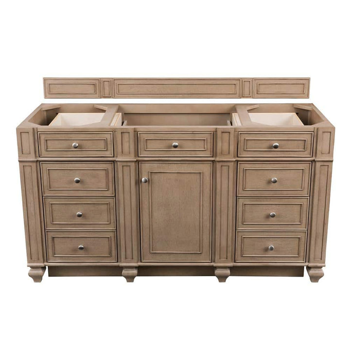 James Martin Vanities Bristol 60" Bathroom Vanity Cabinet in Whitewashed Walnut