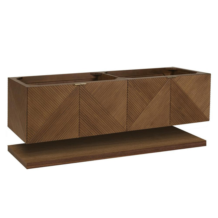 James Martin Vanities Marcello 72" Double Bath Vanity Cabinet in Chestnut, Floating Design