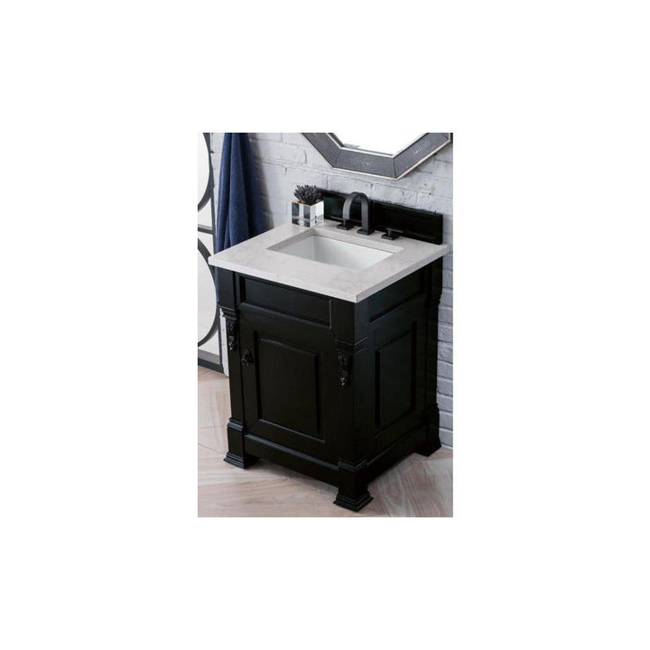 James Martin Vanities 26 in. Quartz Vanity Top with White Basin - Eternal Jasmine Pearl