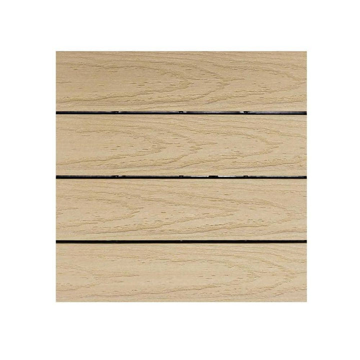 NewTechWood UltraShield Naturale 1 ft. x 1 ft. Quick Deck Outdoor Composite Deck Tile in Japanese Cedar (10 sq. ft. Per Box)