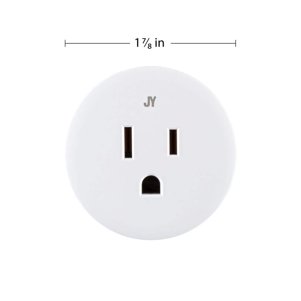 JONATHAN Y Smart Plug - WiFi Remote Control for Lights and Appliances Suitable with Alexa and Google Home Assistant No Hub Required