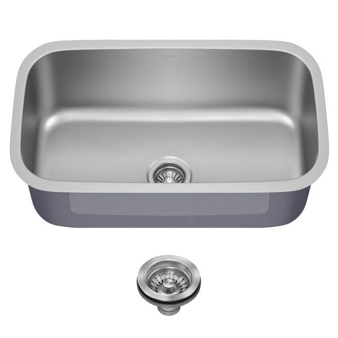 KRAUS Premier Undermount Stainless Steel 31 1/2 in. Single Bowl Kitchen Sink (KBU14)