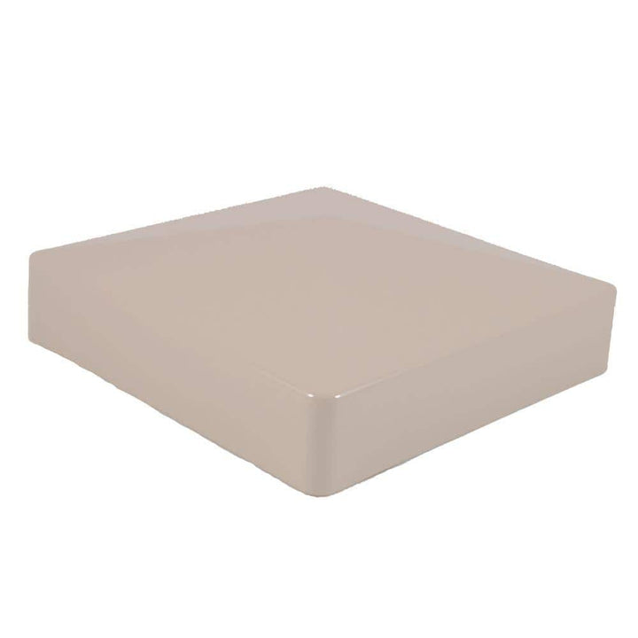 Weatherables 4 in. x 4 in. Khaki Vinyl External Pyramid Post Cap