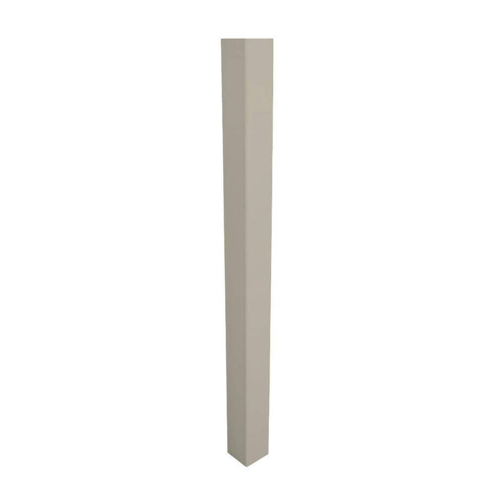 Weatherables 5 in. x 5 in. x 8 ft. Khaki Vinyl Fence Blank Post