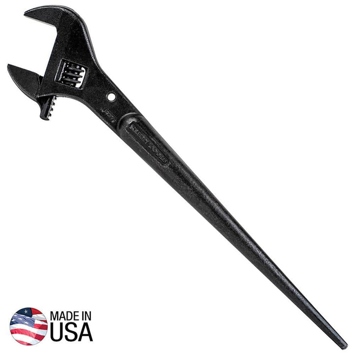 Klein Tools 3239 Adjustable Construction Spud Wrench, 16 in., 1-5/8 in. Jaw Opening