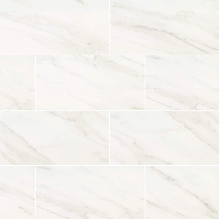 MSI Kolasus White 12 in. x 24 in. Polished Porcelain Floor and Wall Tile (16 sq. ft./case)