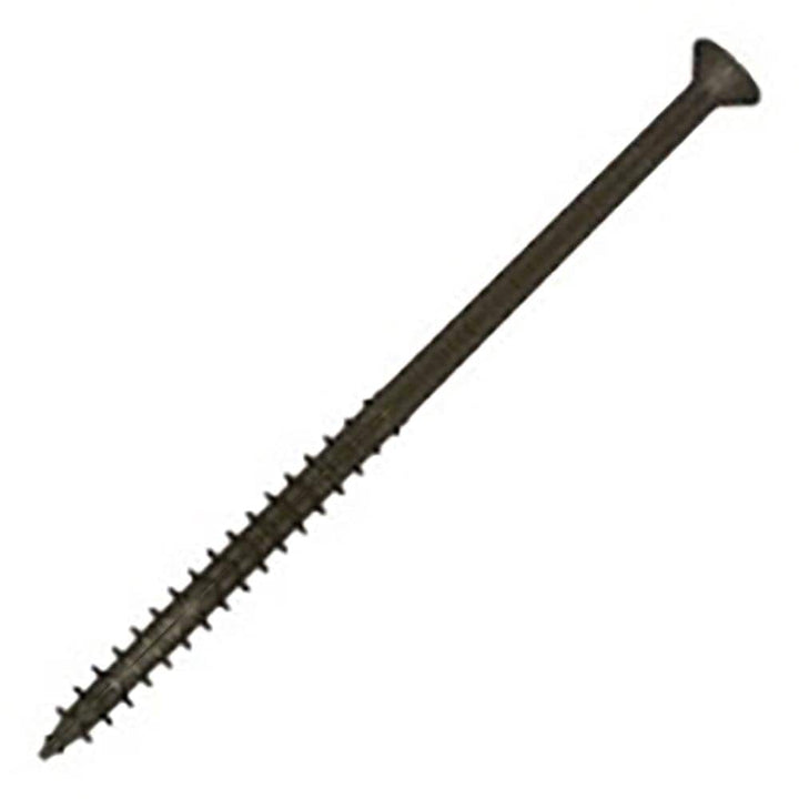 KTX Cutter #10 x 4 in. Ultra Guard Square Drive Flat-Head Coarse Thread with Nibs Double Auger Wood Deck Screws (1000 per Box)
