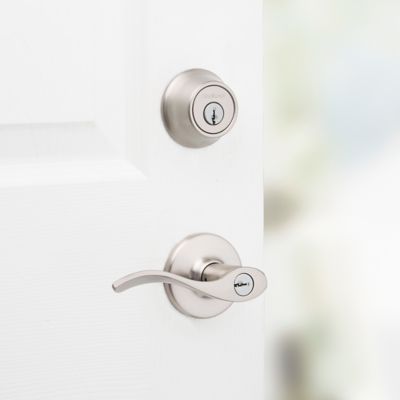 Kwikset Balboa Venetian Bronze Entry Lock and Single Cylinder Deadbolt, ANSI/BHMA Grade 3, 1-3/4 in