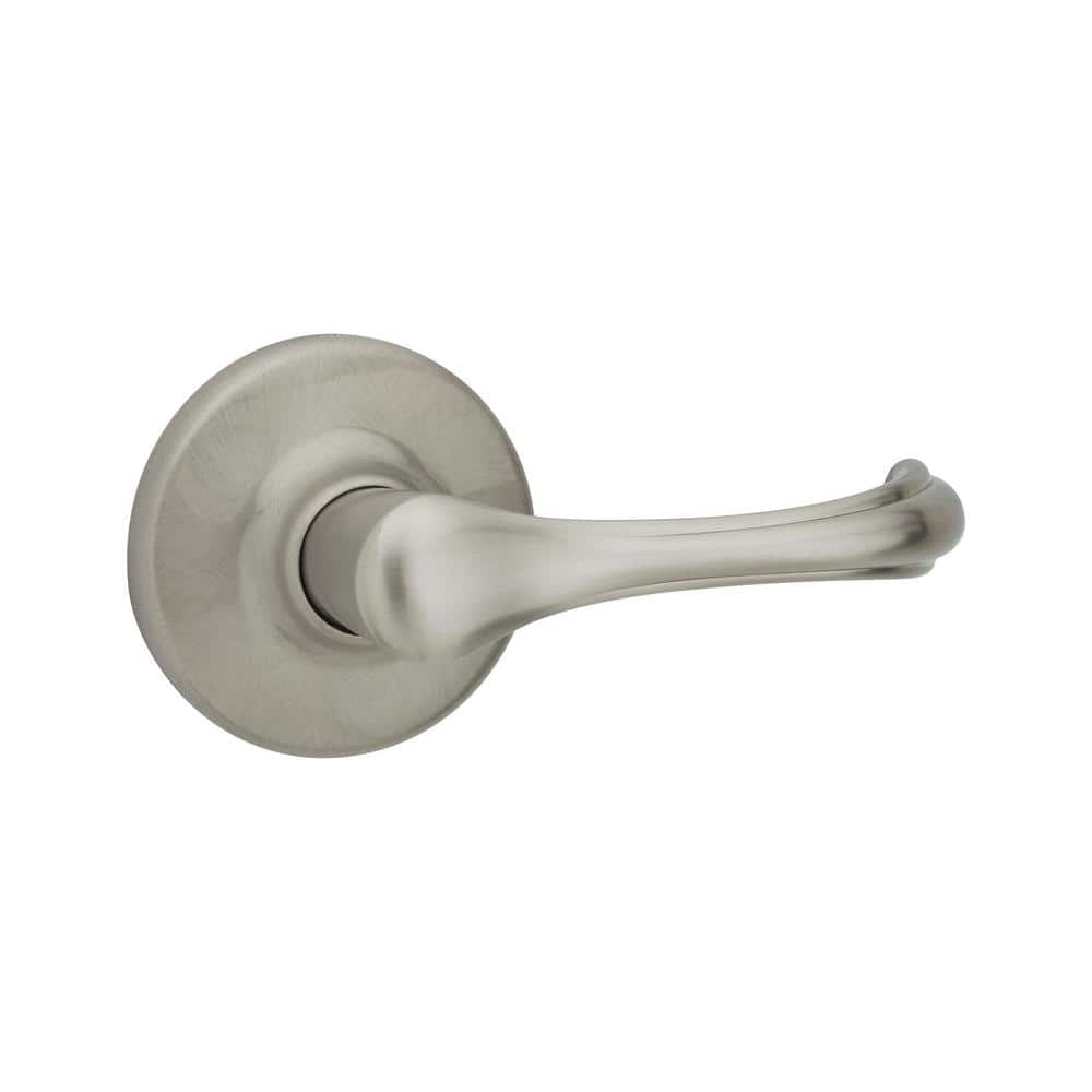 Kwikset Dorian Satin Nickel Passage Lever – Reversible Right/Left Handed