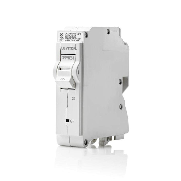Leviton Branch Circuit Breaker, GFPE 1-Pole 30 Amp 120-Volt, Hydraulic Magnetic
